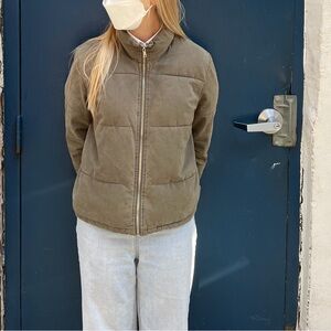 Bandy Melville Olive Puffer Jacket